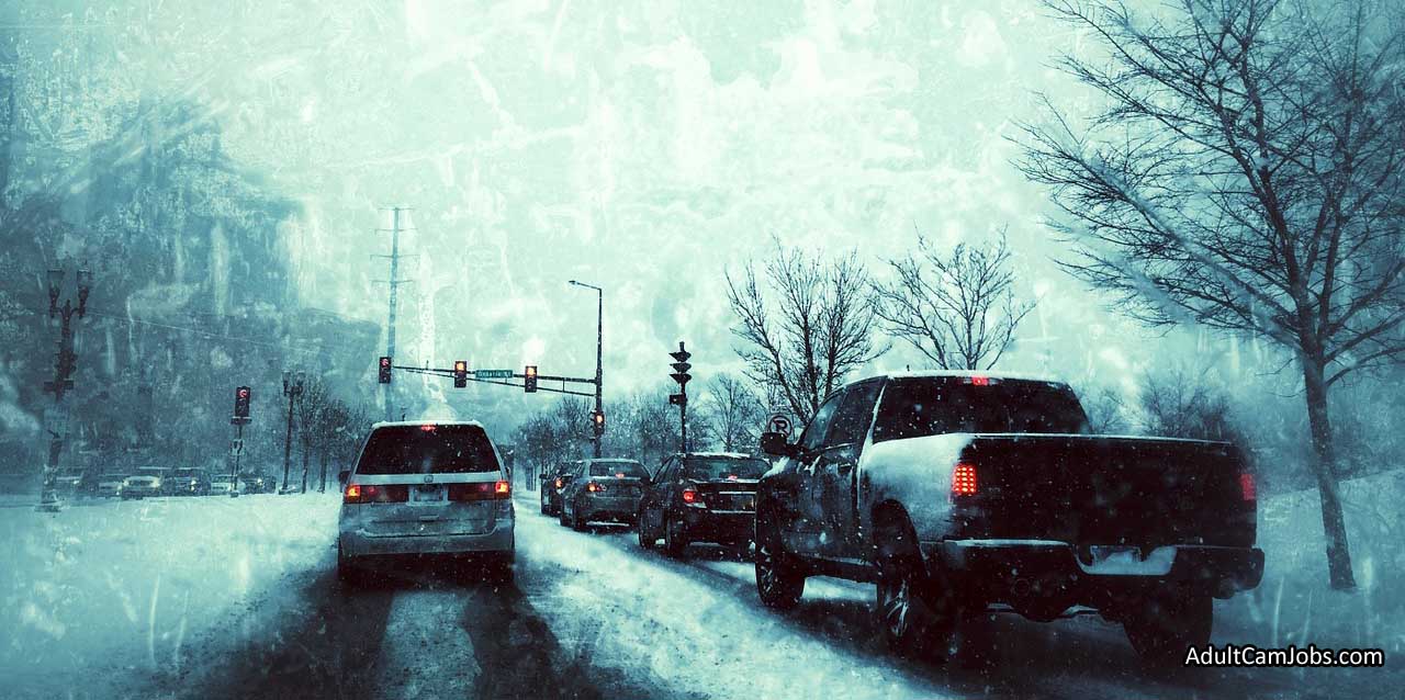 Winter commutes suck: Another reason to be a cam model